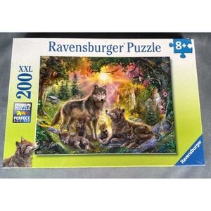 Ravensburger‎ Wolf Family in the Sun 200 XXL Piece Jigsaw Puzzle Ages New 2017